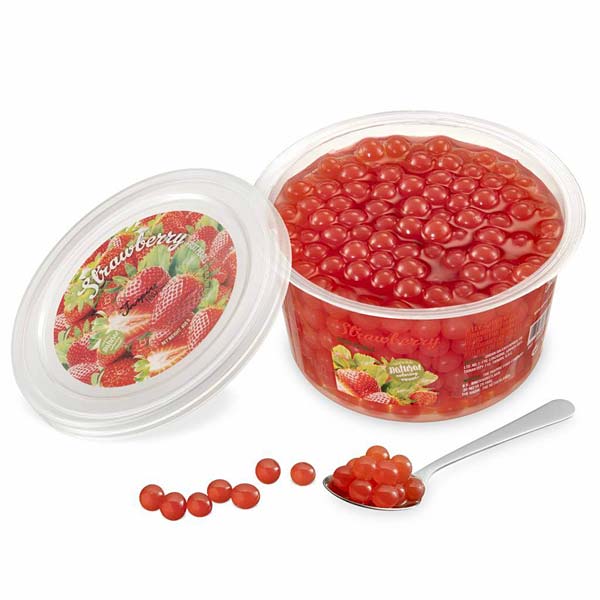 Bubble Tea Erdbeer-Fruchtperlen 450 g